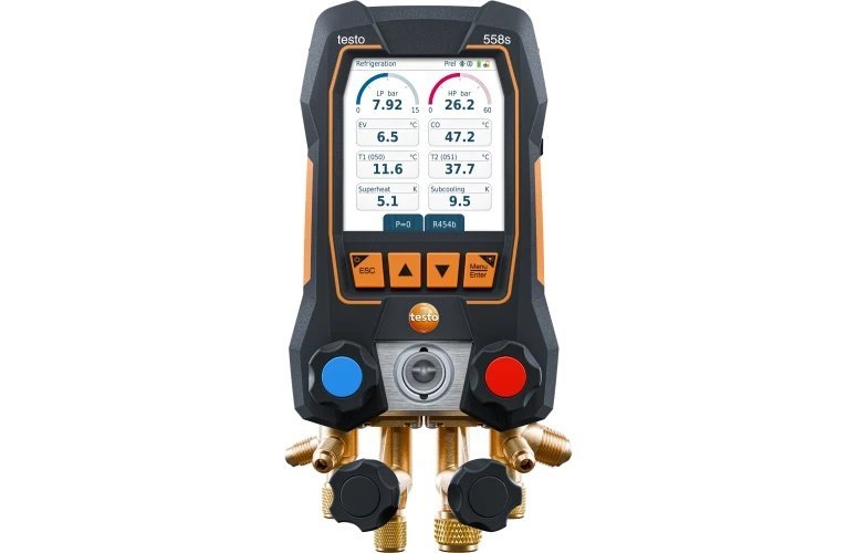 Testo 558s inteligentný digitálny servisný prístroj - Inteligentný digitálny Bezdrôtová vákuová sada s dotykovým displejem